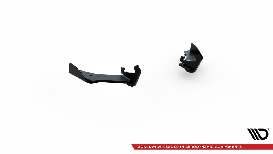 Street Pro Bakre Sidosplitters + Flaps för Volkswagen Golf Mk7 R Facelift