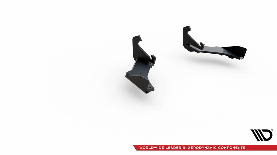 Street Pro Bakre Sidosplitters + Flaps för Volkswagen Golf Mk7 R Facelift