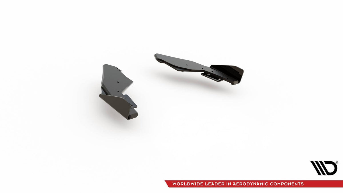 Street Pro Bakre Sidosplitters + Flaps för Volkswagen Golf GTI / GTE / R-Line Mk8