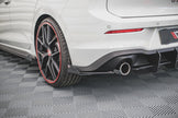 Street Pro Bakre Sidosplitters + Flaps för Volkswagen Golf GTI / GTE / R-Line Mk8