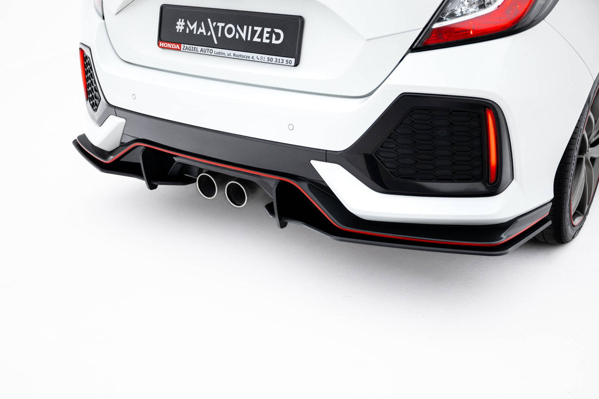 Street Pro Bakre Sidosplitters för Honda Civic Sport Mk 10