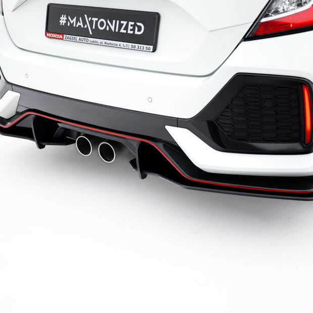 Street Pro Bakre Sidosplitters för Honda Civic Sport Mk 10