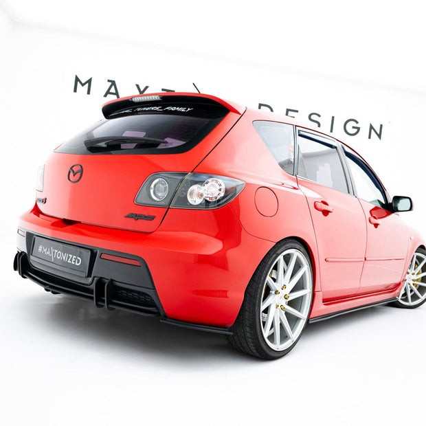Street Pro Bakre Sidosplitters för Mazda 3 MPS Mk1 EU Version