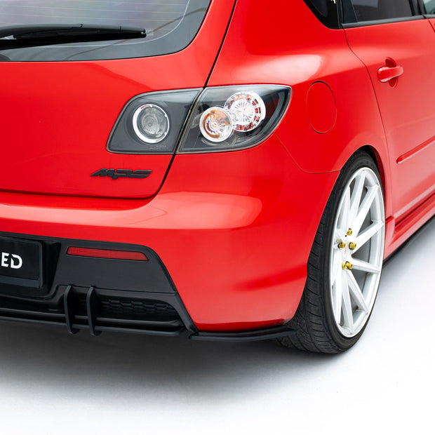 Street Pro Bakre Sidosplitters för Mazda 3 MPS Mk1 EU Version