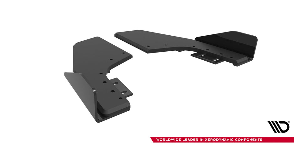 Street Pro Bakre Sidosplitters V.2 + Flaps V.2 för Volkswagen Golf R Hatchback Mk8 / Mk8 Facelift  Fits only with :  VW-GO-8-R-RS2G