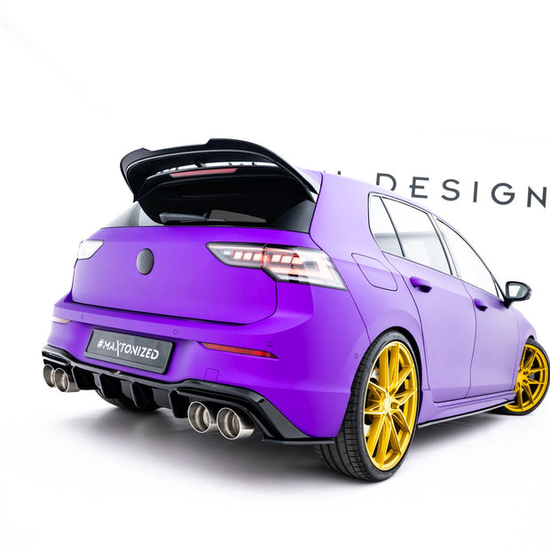 Street Pro Bakre Sidosplitters V.2 för Volkswagen Golf R Hatchback Mk8 / Mk8 Facelift  Fits only with :  VW-GO-8-R-RS2G