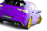 Street Pro Bakre Sidosplitters V.2 för Volkswagen Golf R Hatchback Mk8 / Mk8 Facelift  Fits only with :  VW-GO-8-R-RS2G