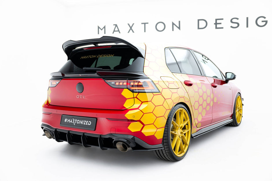 Street Pro Bakre Sidosplitters för Volkswagen Golf GTI Clubsport Mk8 Facelift