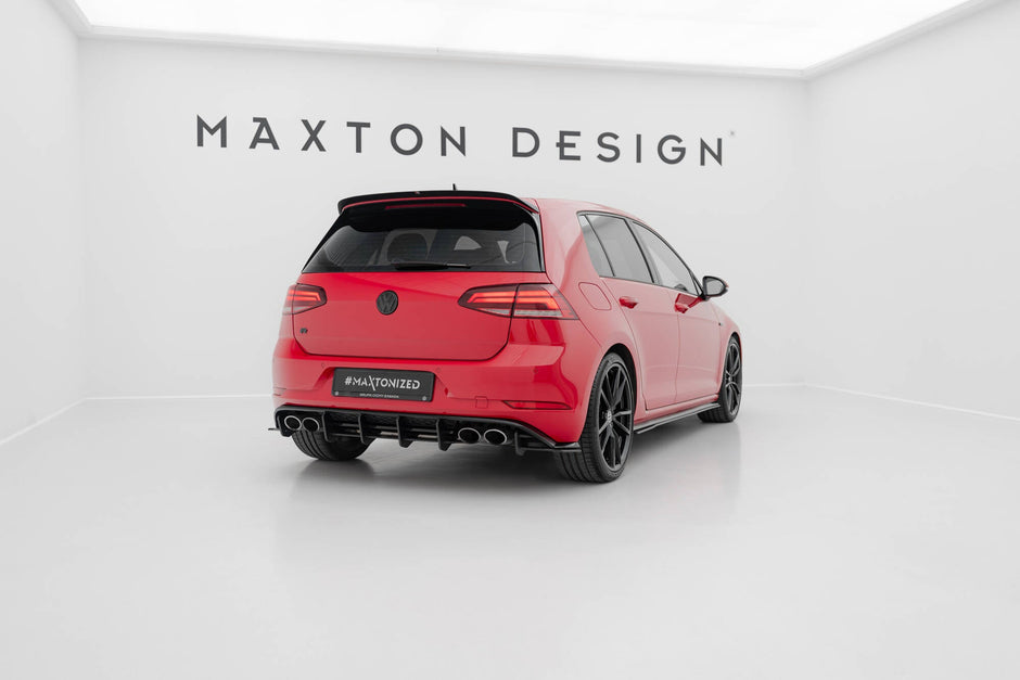 Street Pro Bakre Sidosplitters för Volkswagen Golf R Mk7 Facelift