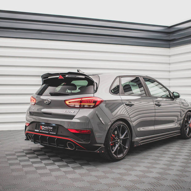 Bakre Sidosplitters V.1 + Flaps för Hyundai I30 N Hatchback Mk3 Facelift