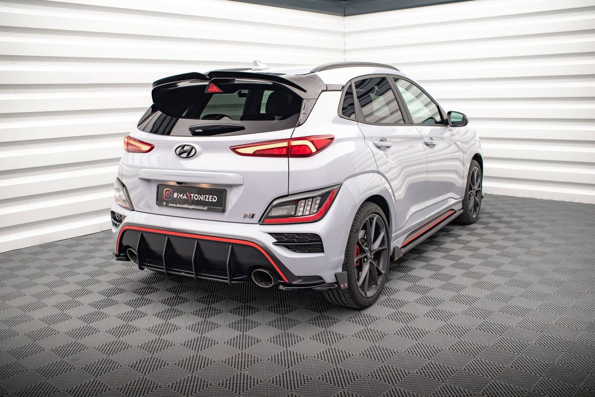 Bakre Sidosplitters V.1 + Flaps för Hyundai Kona N Mk1