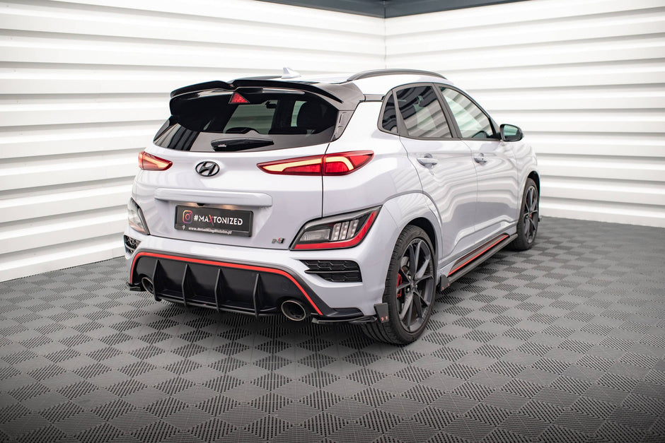 Bakre Sidosplitters V.1 + Flaps för Hyundai Kona N Mk1