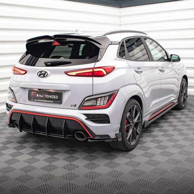 Bakre Sidosplitters V.1 + Flaps för Hyundai Kona N Mk1