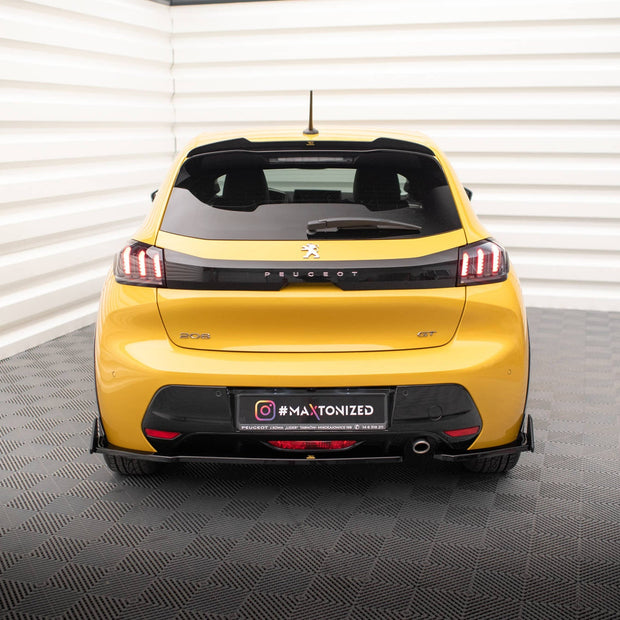 Bakre Sidosplitters V.1 + Flaps för Peugeot 208 GT Mk2