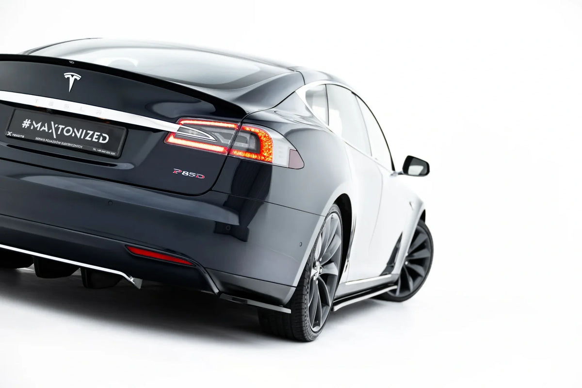 Bakre Sidosplitters V.1 för Tesla Model S Mk1