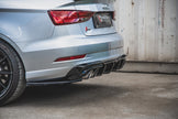 Bakre Sidosplitters V.2 för Audi S3 Sedan 8V Facelift