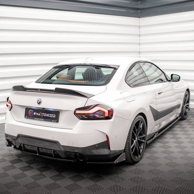 Bakre Sidosplitters V.2 + Flaps för BMW 2 Coupe M-Pack G42