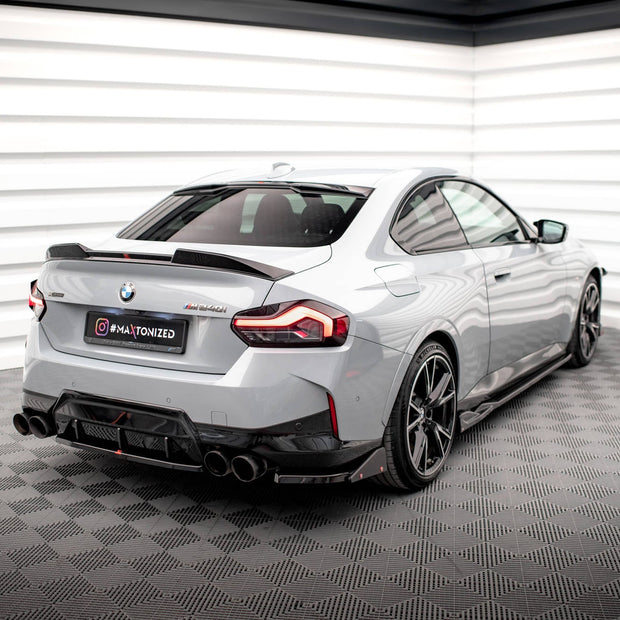 Bakre Sidosplitters V.2 + Flaps för BMW 2 Coupe M240i G42
