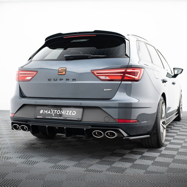 Bakre Sidosplitters V.2 för Seat Leon Cupra Mk3 Facelift Sportstourer