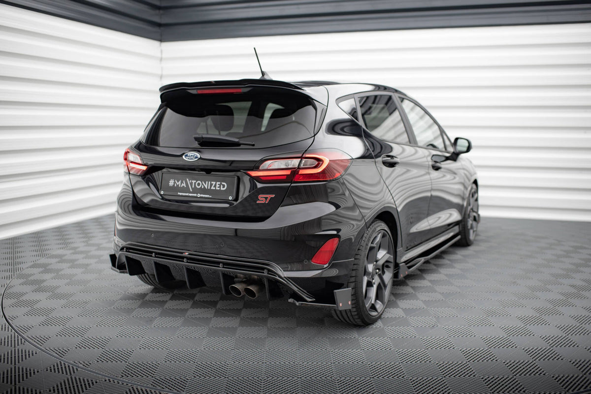 Bakre Sidosplitters V.4 + Flaps för Ford Fiesta ST Mk8