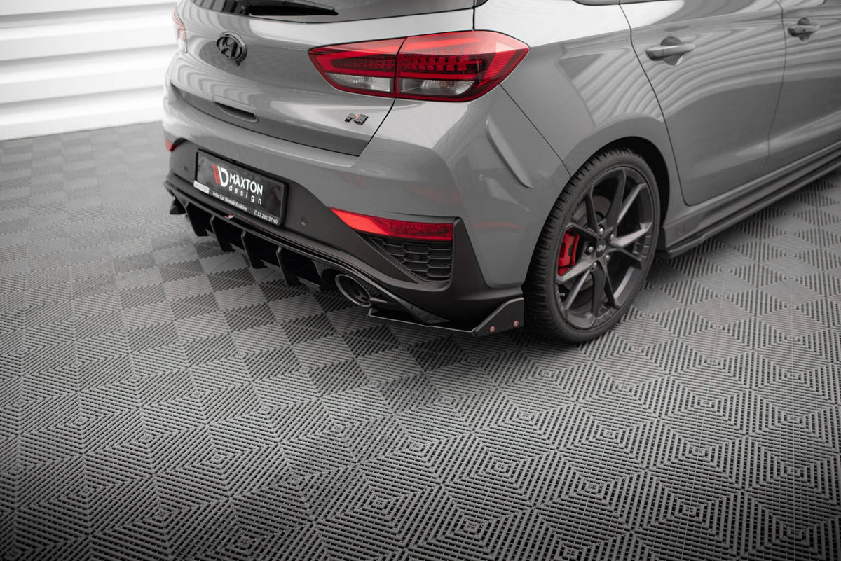 Bakre Sidosplitters V.4 + Flaps för Hyundai I30 N Hatchback Mk3 Facelift