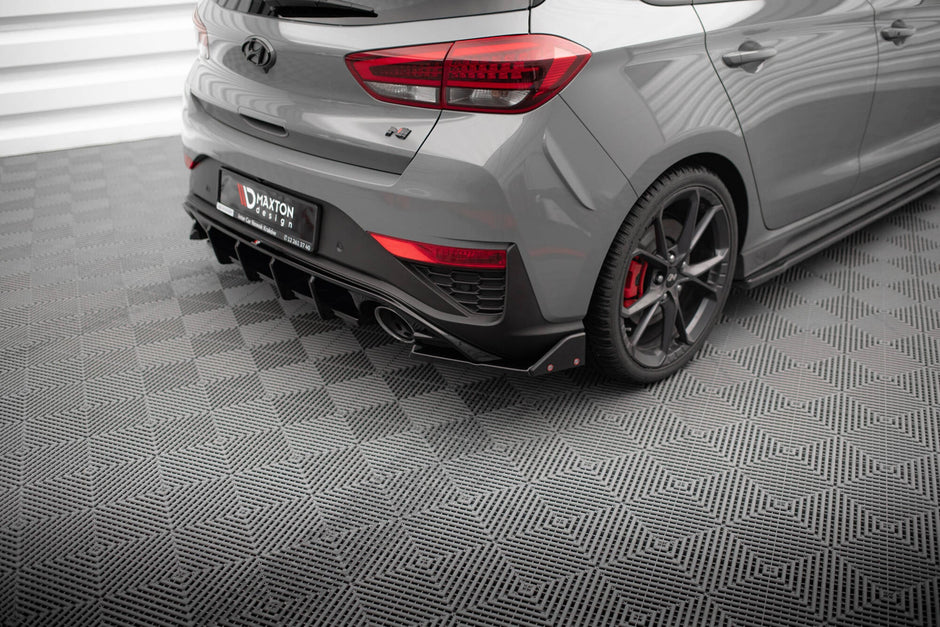 Bakre Sidosplitters V.4 + Flaps för Hyundai I30 N Hatchback Mk3 Facelift