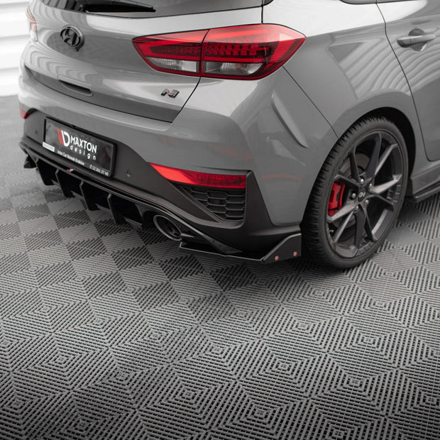 Bakre Sidosplitters V.4 + Flaps för Hyundai I30 N Hatchback Mk3 Facelift