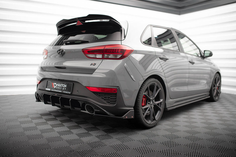 Bakre Sidosplitters V.4 + Flaps för Hyundai I30 N Hatchback Mk3 Facelift