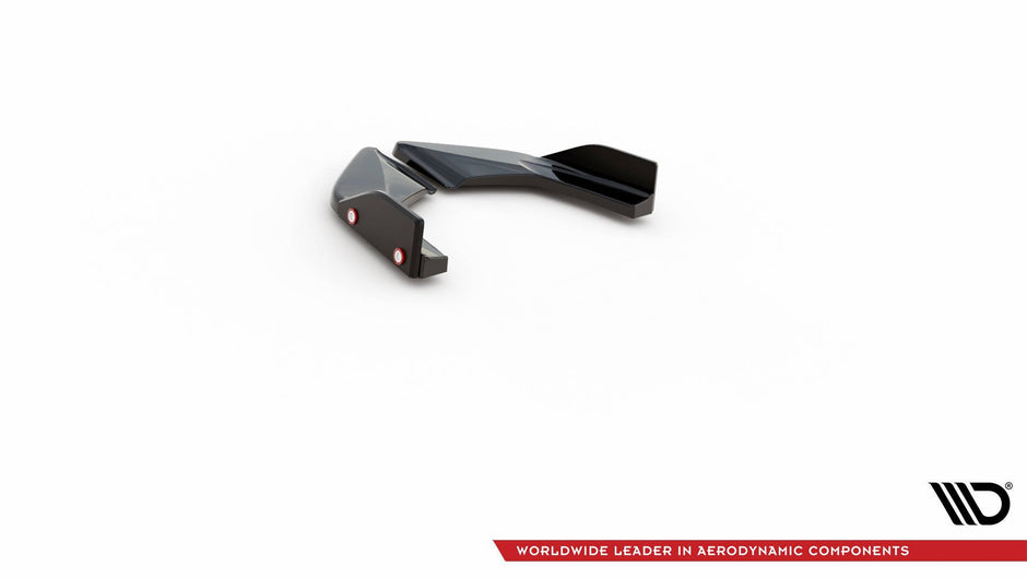 Bakre Sidosplitters V.4 + Flaps för Volkswagen Golf GTI / GTE Mk8  Fits only with : VW-GO-8-GTI-RS2