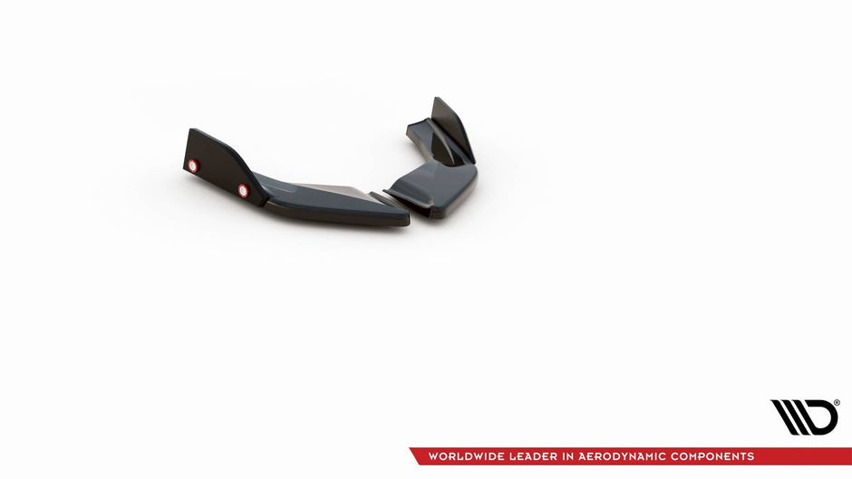 Bakre Sidosplitters V.4 + Flaps för Volkswagen Golf GTI / GTE Mk8  Fits only with : VW-GO-8-GTI-RS2