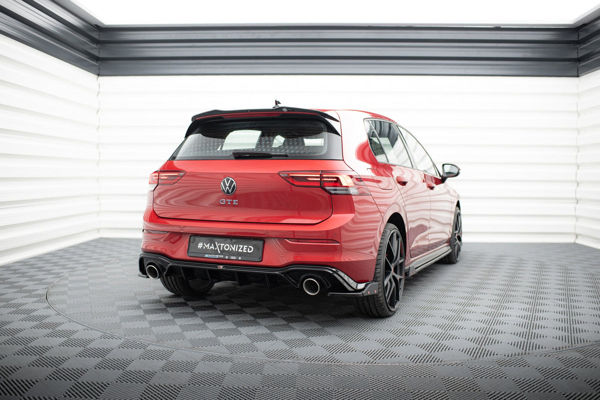 Bakre Sidosplitters V.4 + Flaps för Volkswagen Golf GTI / GTE Mk8  Fits only with : VW-GO-8-GTI-RS2