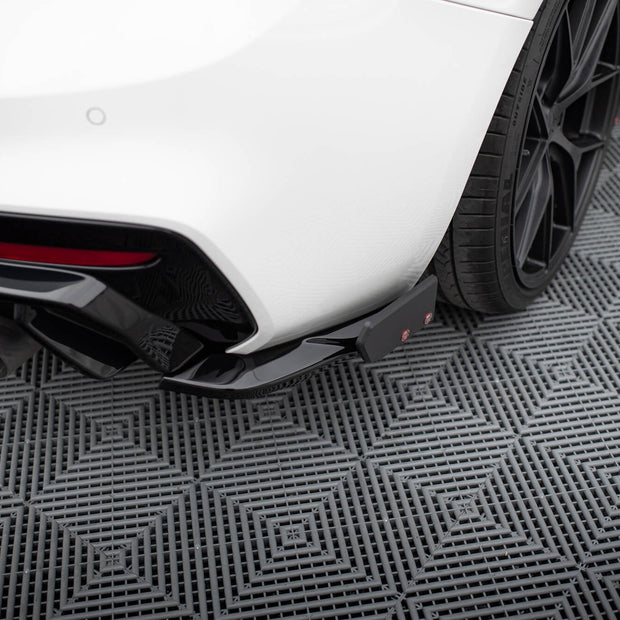 Bakre Sidosplitters V.5 + Flaps (For Rear Valance V.3) för BMW 1 M-Pack / M140i F20 Facelift