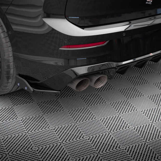 Bakre Sidosplitters V.5 + Flaps för Volkswagen Golf R Hatchback Mk8  Fits only with :  VW-GO-8-R-RS1G