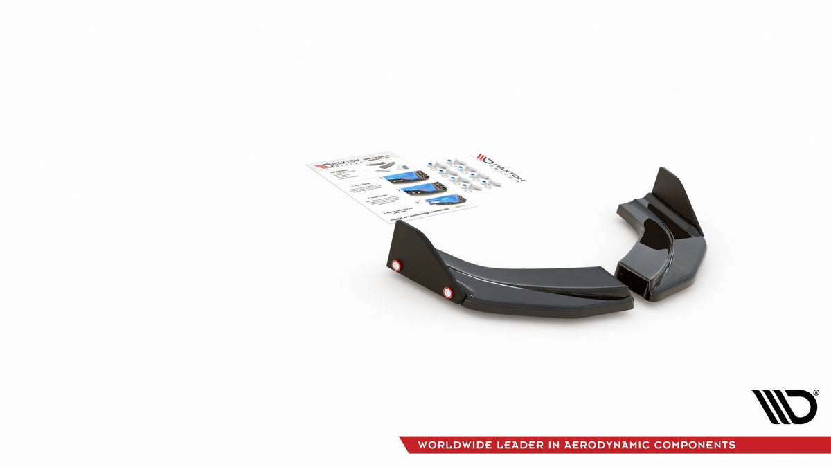 Bakre Sidosplitters V.6 + Flaps för Hyundai I30 N Mk3 Hatchback