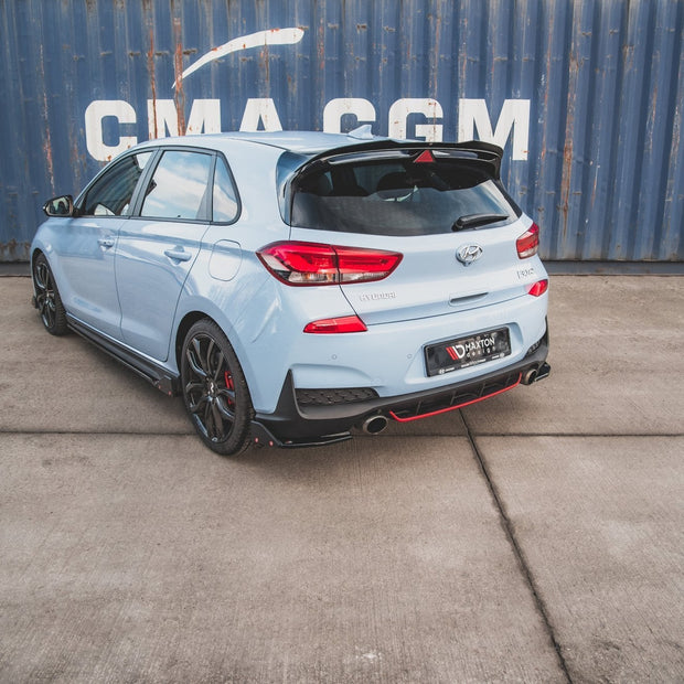Bakre Sidosplitters V.6 + Flaps för Hyundai I30 N Mk3 Hatchback