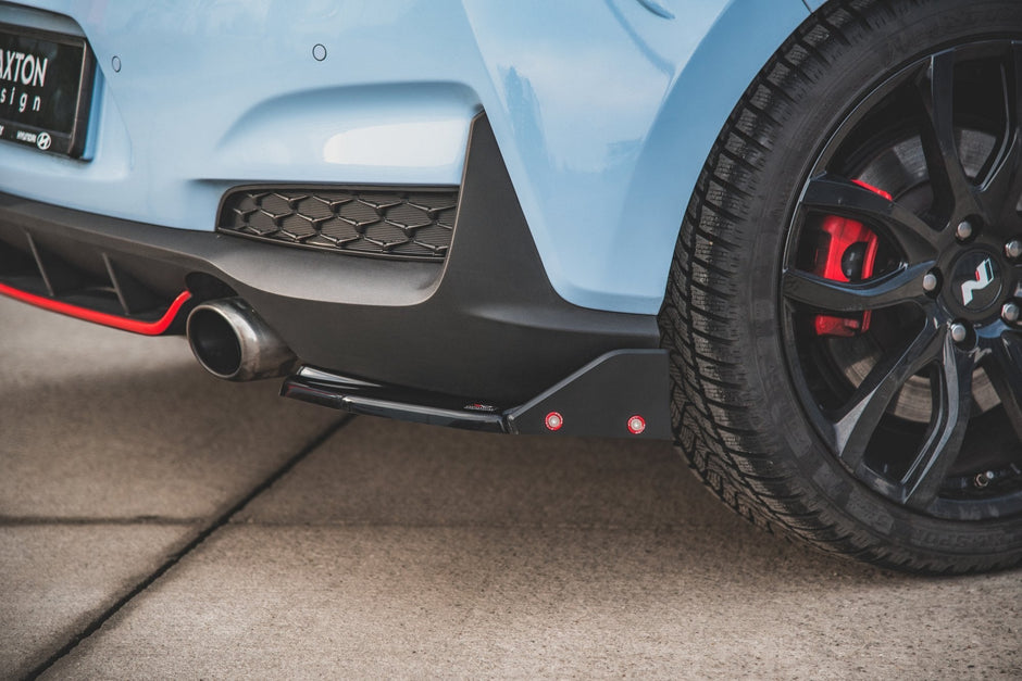 Bakre Sidosplitters V.6 + Flaps för Hyundai I30 N Mk3 Hatchback