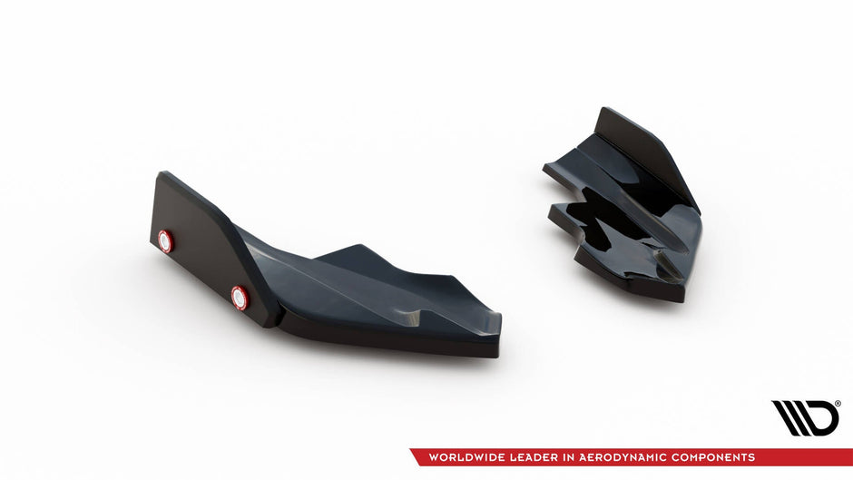 Bakre Sidosplitters V.6 + Flaps för Volkswagen Golf R Hatchback Mk8  Fits only with :  VW-GO-8-R-RS2G