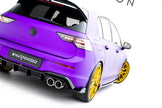 Bakre Sidosplitters V.6 + Flaps för Volkswagen Golf R Hatchback Mk8 Facelift  Fits only with : VW-GO-8-R-RS2G