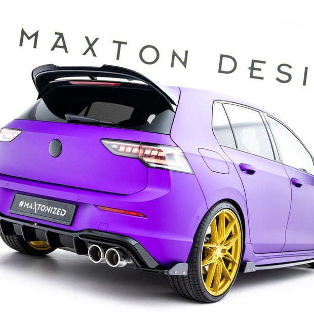 Bakre Sidosplitters V.6 + Flaps för Volkswagen Golf R Hatchback Mk8 Facelift  Fits only with : VW-GO-8-R-RS2G