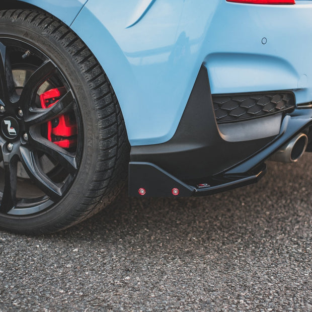 Bakre Sidosplitters V.7 + Flaps för Hyundai I30 N Mk3 Hatchback