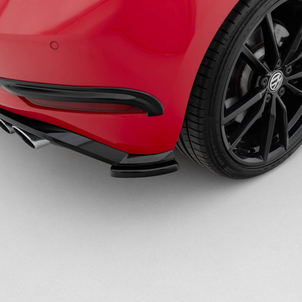 Bakre Sidosplitters för Volkswagen Golf Hatchback R / R-Line Mk7 Facelift