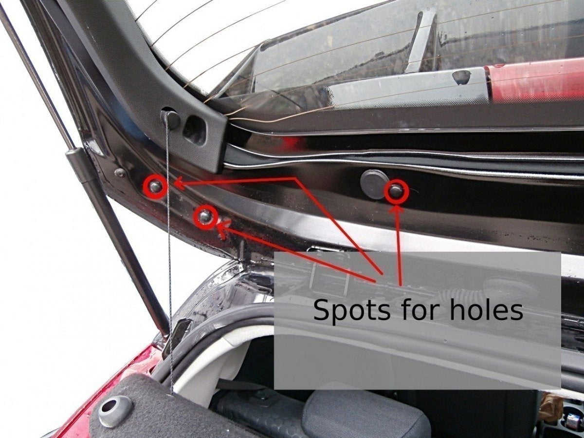 Roof Spoiler (Rs LOOK) för Ford Fiesta Mk7 / Mk7 Facelift