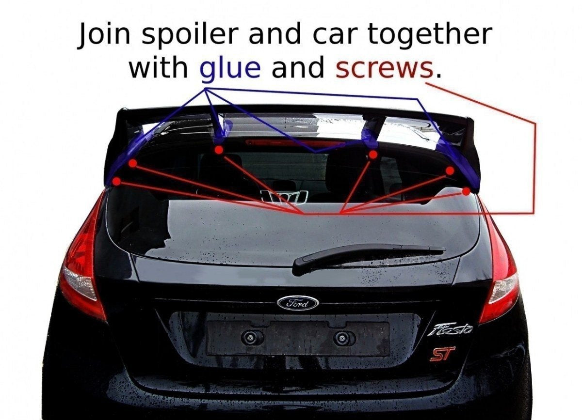 Roof Spoiler (Rs LOOK) för Ford Fiesta Mk7 / Mk7 Facelift