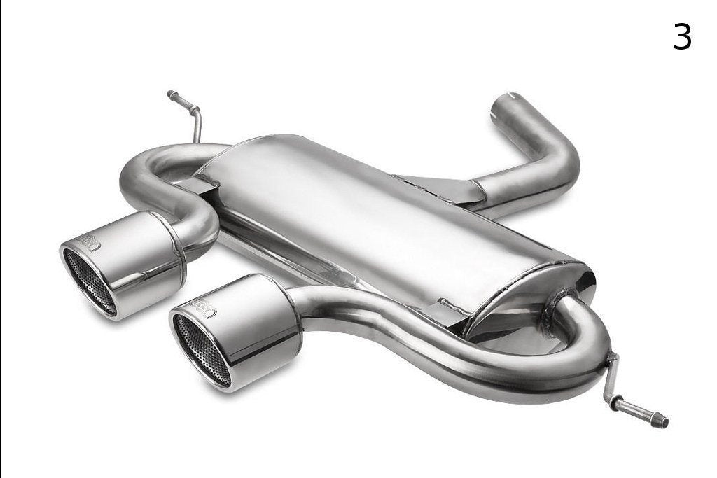 Sports Exhaust Muffler Exhaust för Volkswagen Golf VI, Golf Mk5 R32, Scirocco 3