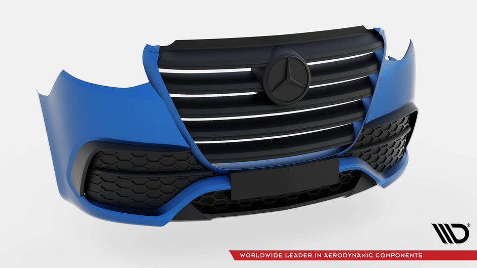 Främre Stötfångare + Splitter för Mercedes-Benz Sprinter Mk3