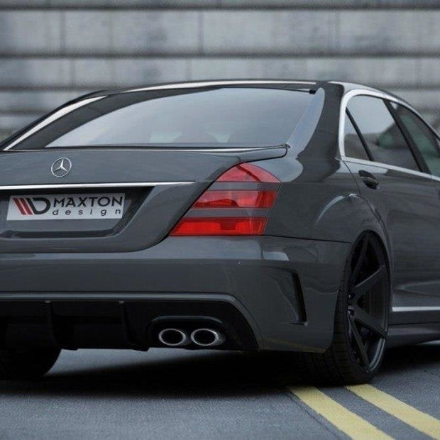 för Mercedes S W221 (look W205) Bakre Stötfångare + Rear Valance