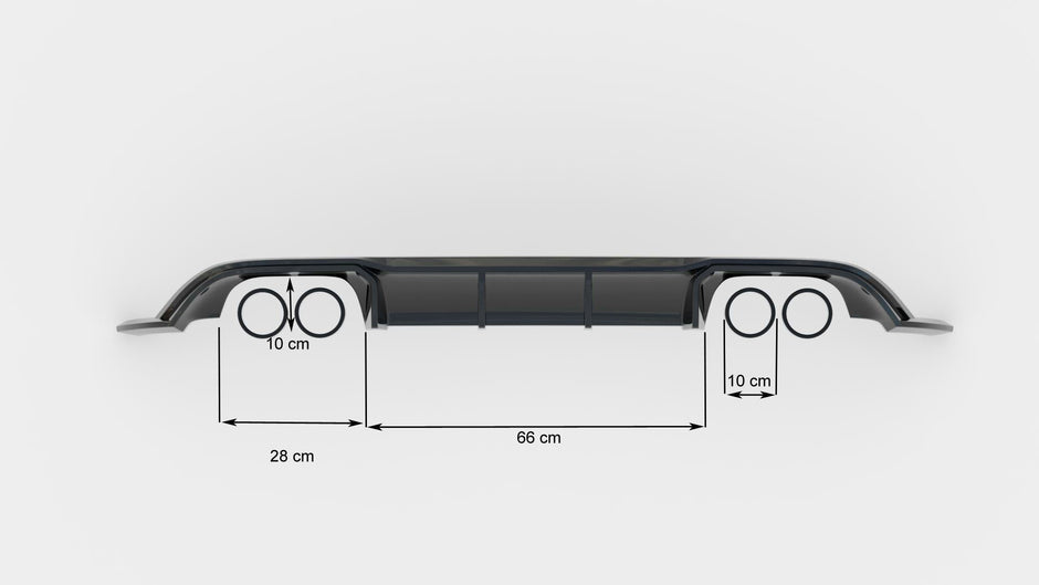 Splitter-kit V.1 för Volkswagen Golf R Hatchback Mk7 Facelift