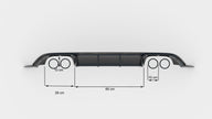 Splitter-kit V.1 för Volkswagen Golf R Hatchback Mk7 Facelift