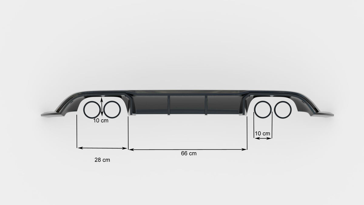 Splitter-kit V.2 för Volkswagen Golf R Hatchback Mk7 Facelift