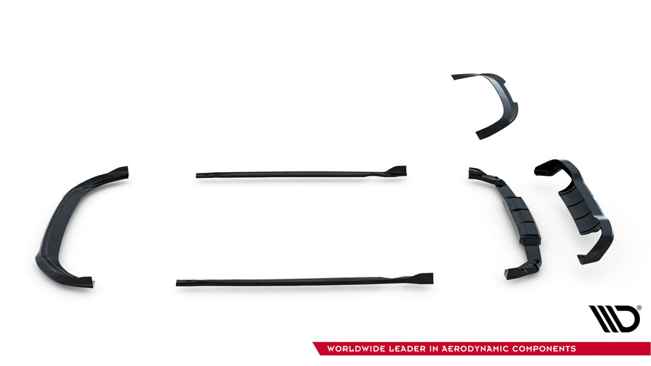 Splitter-kit V.6 för Volkswagen Golf R Hatchback Mk8 Facelift